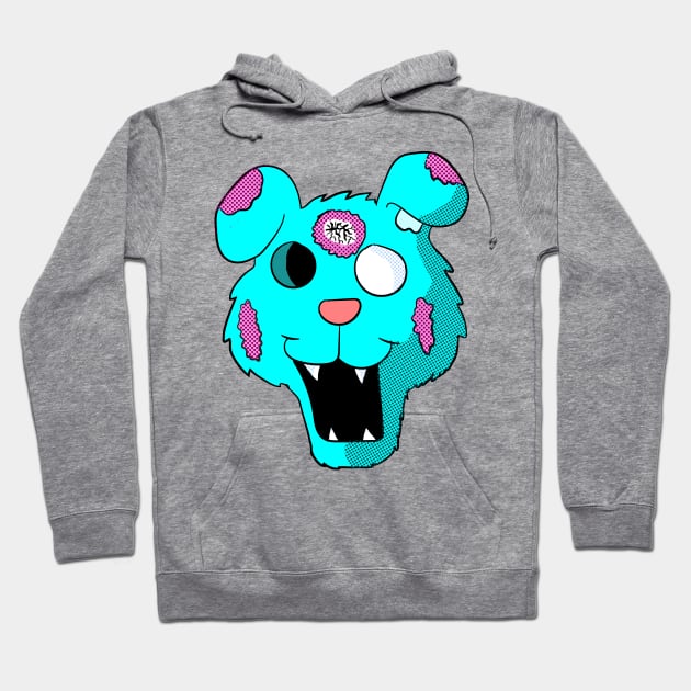 Zombie Cartoon Dog Head Hoodie by Eric03091978